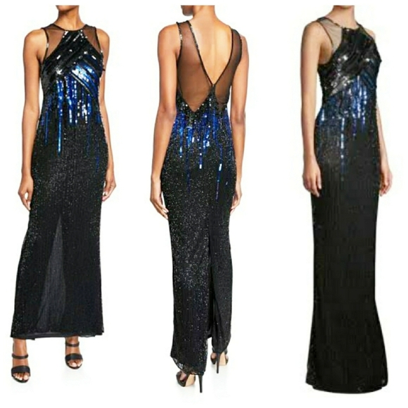 Parker Mona Sequin Sleeveless Column Gown - Picture 5 of 14